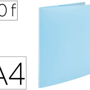 Carpeta Liderpapel Escaparate 60 Fundas Polipropileno Din A4 Celeste Opaco Últimas Unidades