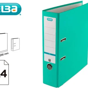 Archivador de Palanca Elba Top Carton Compacto Polipropileno con Rado Din A4 Lomo de 80 mm Ice Mint Directo De Fábrica