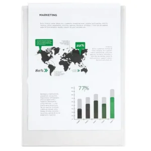 Funda Portadocumento Folio 90 Micras Pvc Transparente Oferta