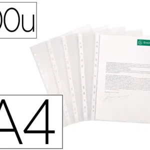 Artesanal Funda Multitaladro Exacompta Reciclada Polipropileno 60 Mc Din A4 Piel de Naranja Caja de 100 Unidades