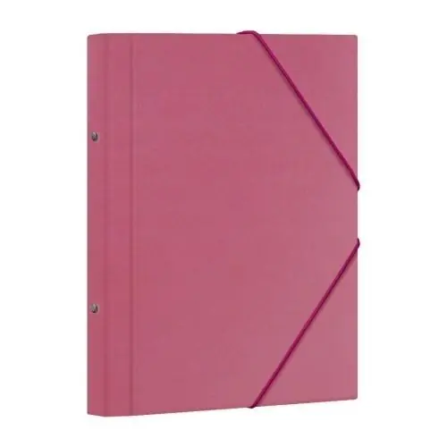 Carpeta Clasificadora Dohe Carton Plastif. Fº 12 Dptos. gomas y Solapa Rosa Gran Oferta