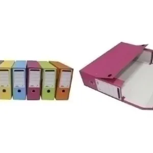 Caja de Transferencias Mariola Carton Forrado Mate Fº con Ollaos Rosa Auténtico