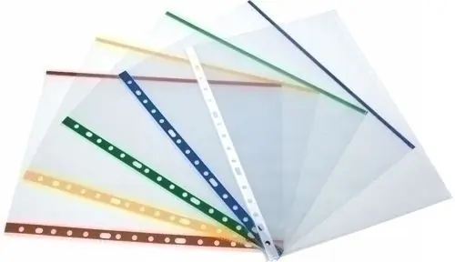 A Buen Precio Funda Multitaladro con Ribete Color Grafoplas Pp 80Μ Liso Fº 16 Tal. rfzo. Amarillo Paquete de 100