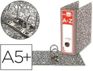 Solo Por Tiempo Limitado Archivador de Palanca Liderpapel Cuarto Classic Red Carton Entrecolado sin Rado Lomo 80Mm Gris Compr