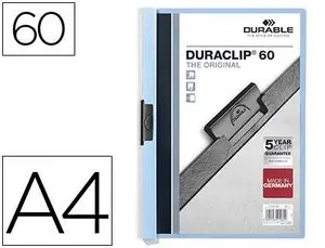 Oferta Especial Carpeta Duraclip Dossier Pinza Lateral Azul Capacidad 60 Hojas