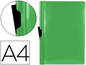 Carpeta Liderpapel Dossier Pinza Lateral 45303 Polipropileno Din A4 Verde Cla30 Hojas Pinza Deslizan Descuento