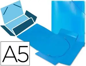 Carpeta Liderpapel Gomas Solapas 34972 Polipropileno Din A5 Azul Disponible Ahora
