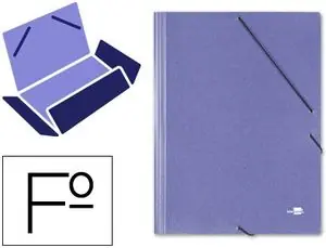 Carpeta Liderpapel Gomas Folio 3 Solapas Carton Simil Prespan Azul Compra Hoy