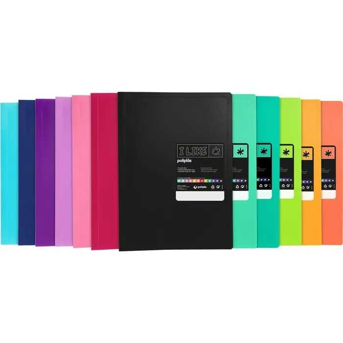 Carpeta 20 Fundas Poliplas Pp I Like Mandarina Descuento