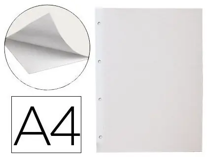 Tendencia Hoja Album Liderpapel Autoadhesiva Blanca
