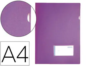 Carpeta Liderpapel Dossier A4 Uñero Lavanda Opaco Envío Inmediato