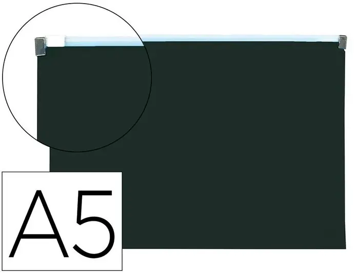 Sobre Zip Liderpapel A5 Negro Opaco Oferta Flash