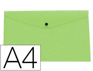 Oferta Especial Sobre Broche Pp A4 Liderpapel Verde Manzana Opaco 50 Hojas