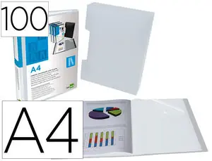 Carpeta Liderpapel Personaliza 100 Fundas Polipropilenodin A4 Transparente con Cajetin A Buen Precio
