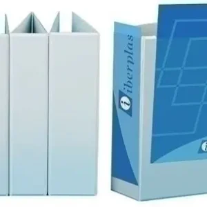 Última Versión Carpeta Canguro 4 Anillas Mixtas 40 mm Iberplas Pvc A3 Apaisado Blanco