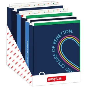 Carpeta Safta Carton Folio 4 Anillas Mixtas Expositor de 12 Unidades Surtidas Promoción