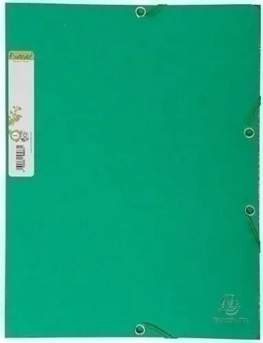 Tendencia Carpeta de Gomas y Solapas Exacompta Forever Carton A4 con Etiqueta Verde