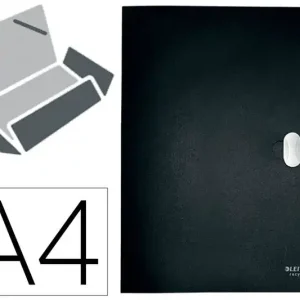 Carpeta de Proyectos Leitz Recycle Din A4 Polipropileno Lomo 38 mm Negro Artesanal