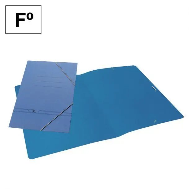 Carpeta Gomas Makro Paper Fº sin Solapas Azul Precio Reducido