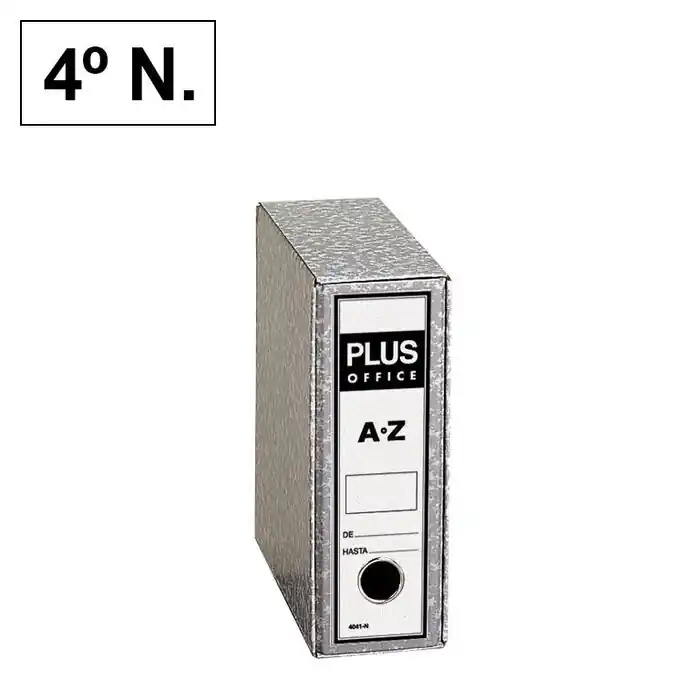 Archivador Az Plus Office 4º Natural Gris Jaspeado Compra Hoy