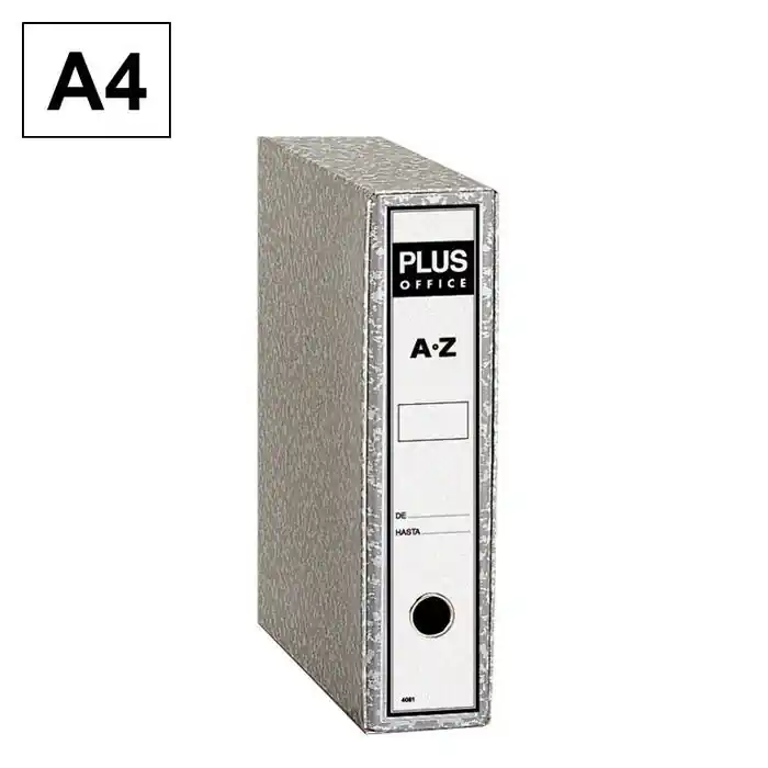 Archivador Az Plus Office A4 Gris Jaspeado Certificado