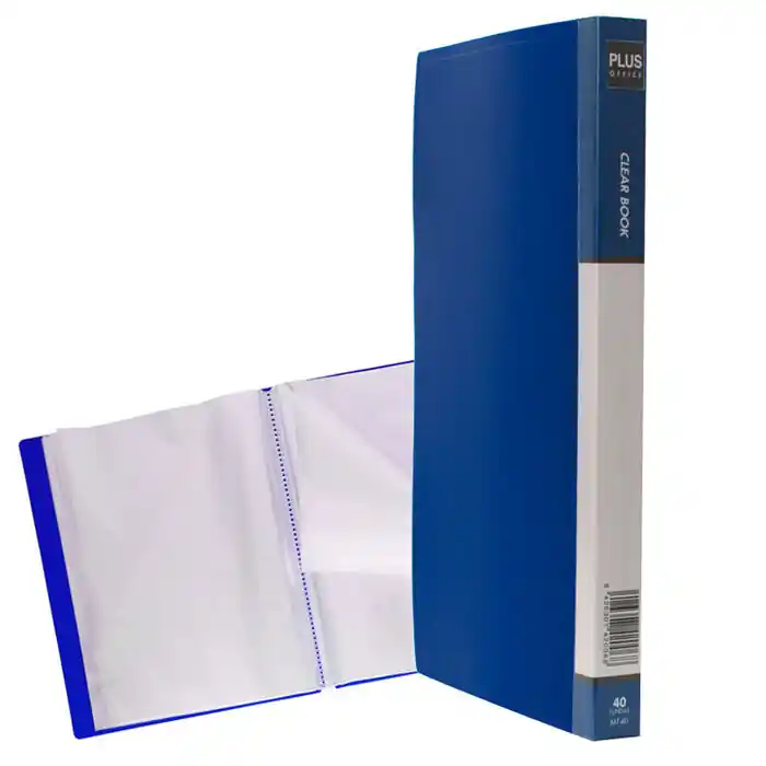 Carpeta Plus Office A4 40 Fundas Azul Edición Limitada