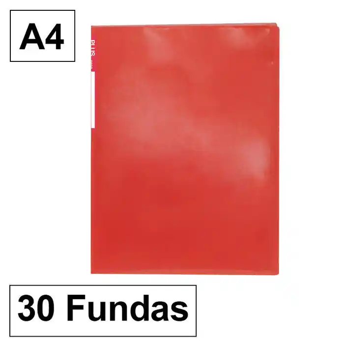 Promoción Carpeta Plus Office 6030 A4 30 Fundas Rojo