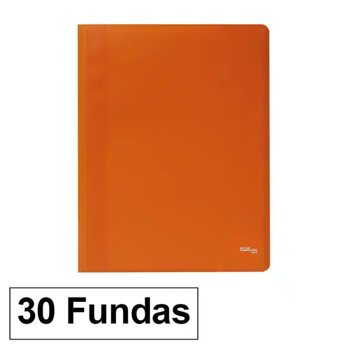 Carpeta Flexible Plus Office A4 Naranja 30 Fundas Garantía De Devolución De Dinero
