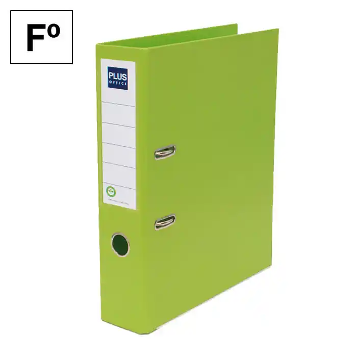 Descuento Archivador Plus Office Folio Lomo 75 mm Verde Claro