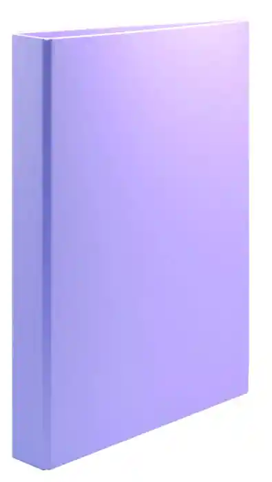 Carpeta Anillas Plus Office Folio Cartón Forrado Pp 4/25Mm Violeta Pastel Certificado