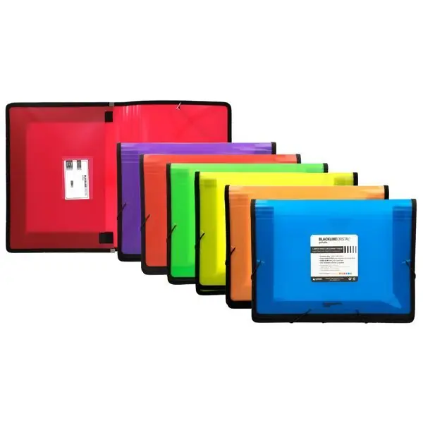 Carpeta Gomas Fuelle A4+ Pp Blackline Rojo Máxima Calidad