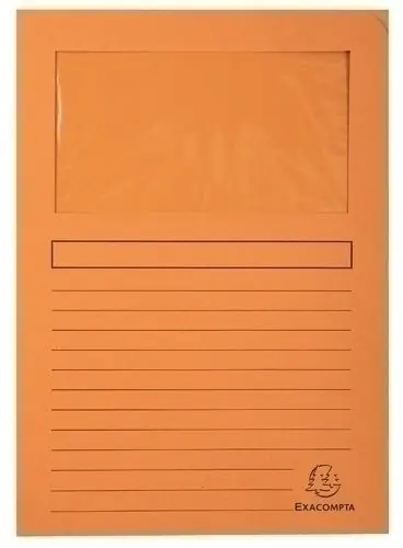 Subcarpeta Exacompta Forever Ventana 120G A4 Naranja Paquete de 25 Venta Final