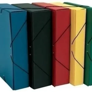 Artesanal Carpeta de Proyectos Mariola Canarias Carton Forrado Geltex Armada Cierre Gomas 5Cm Rojo