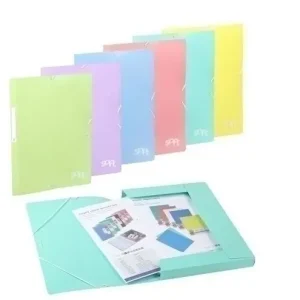 Última Versión Carpeta de Gomas y Solapas Carchivo Soft Polipropileno Fº Expositor de 30