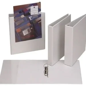 Carpeta Canguro Esselte Pvc Basica A4 4 Anillas Red. 16Mm Blanco Lujoso