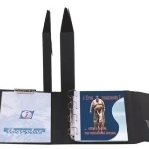 Solo Por Tiempo Limitado Carpeta de Anillas con Pinza Miniclip Superior Iberplas Pvc Escolar Fº 16 An. 25Mm con Portaboligrafo Burdeos