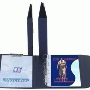 A Buen Precio Carpeta de Anillas con Pinza Miniclip Superior Iberplas Pvc Escolar Fº 4 An. 40Mm con Trabilla y 2 Separadores Negro