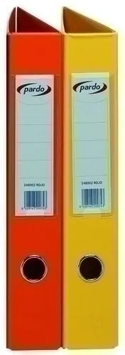Carpeta de Anillas Pardo Plastico Extra Fº 2 Anillas Mixtas 40Mm Naranja Gran Oferta