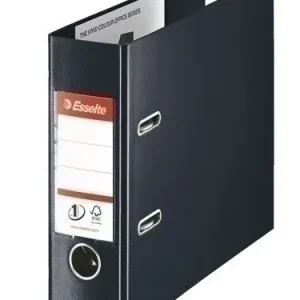 Archivador Palanca Esselte Plastico Encolado con Rado A5 Prolongado 75Mm Negro (46080) Promoción Exclusiva