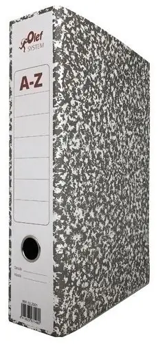 Barato Archivador Palanca Olef Carton Jaspeado Gris Fº 75Mm