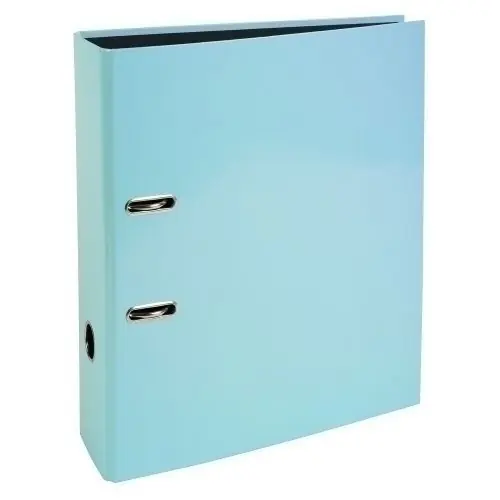 Archivador Palanca Exacompta Prem Touch Aquarel Carton Forrado Rado A4 80Mm Azul Pastel Promoción Exclusiva