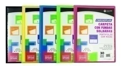 Barato Carpeta Fundas (Tarifario) Carchivo Pp Carchiplas-Book Flexible Canguro Fº 30 F. Amarillo