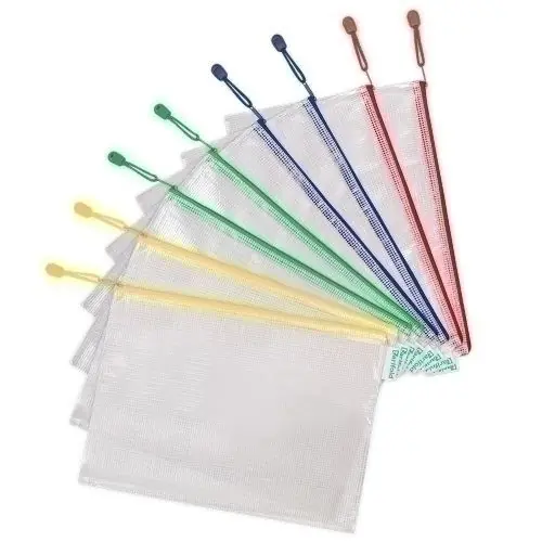 Dosier Sobre Tarifold Cremallera Pvc A6 Colores Surtidos Pack de 8 Favorito De Clientes