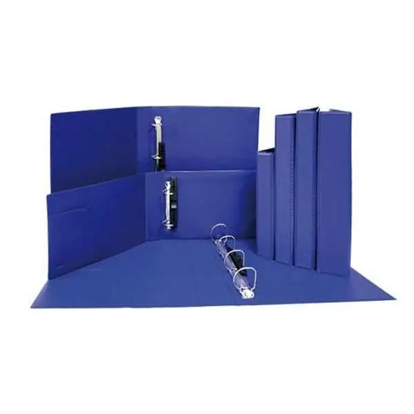 Carpeta 2 Anillas 25 mm Pvc Fº con Bolsa Interior Azul Rebajas