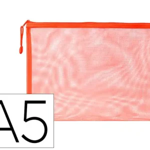 Bolsa Zipper Bag Liderpapel Poliester Transpirable Multiusos Din A5 Naranja Precio De Fábrica