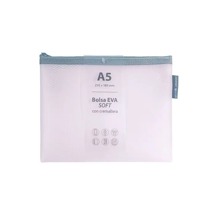 Auténtico Bolsa Zipper Bag A5 Grafoplas Eva Soft Mate Rosa