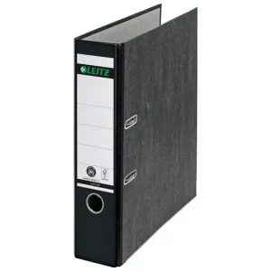Archivador de Palanca Leitz Co2 Neutral Carton Jaspeado 180 Din A4 Lomo 80 mm Negro Venta Final