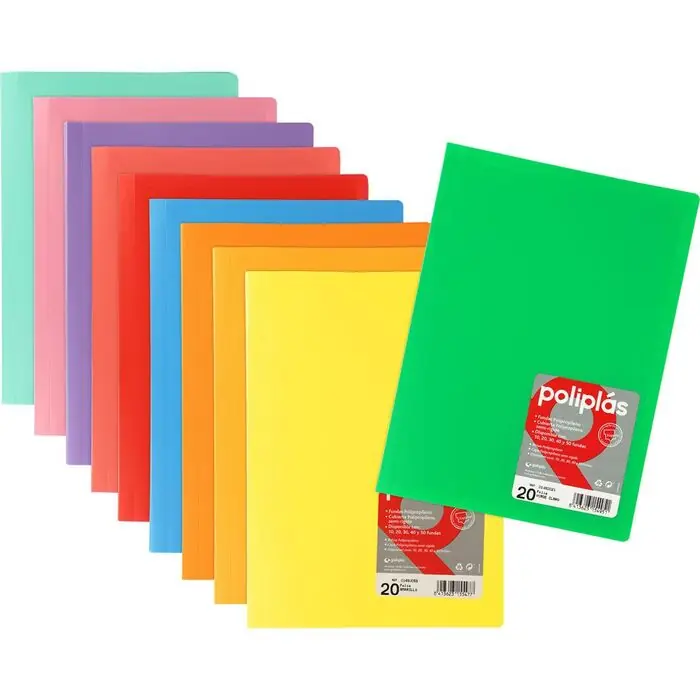 Carpeta 50 Fundas Poliplas Pp Opaco Folio Lavanda Favorito De Clientes