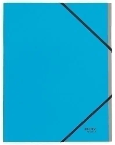 Nuevo Modelo Carpeta Clasificadora Leitz Recycle Carton A4 6 Separadores con Gomas Azul