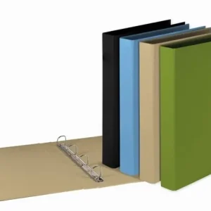 Carpeta 4 Anillas 40 mm Folio Pardo Carton Khaki Marron Entrega Rápida